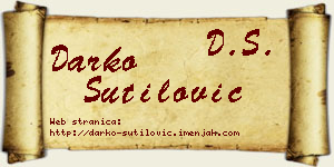 Darko Šutilović vizit kartica